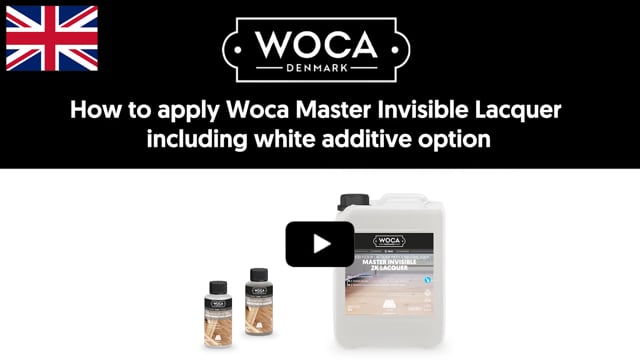WOCA Master Invisible 2K Lacquer with White Additive Option (EN)