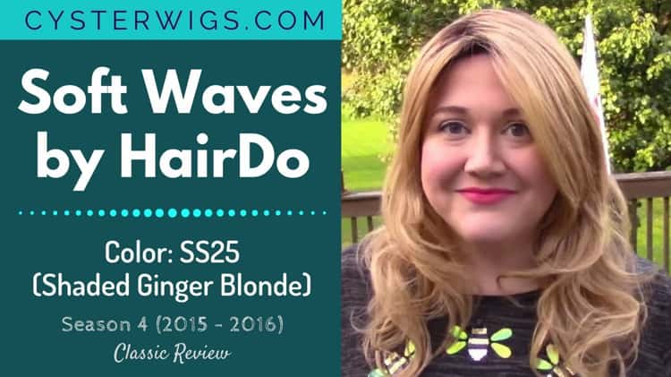 CysterWigs Wig Review Soft Waves by HairDo Color SS25 Shaded Ginger Blonde S4E284 2016