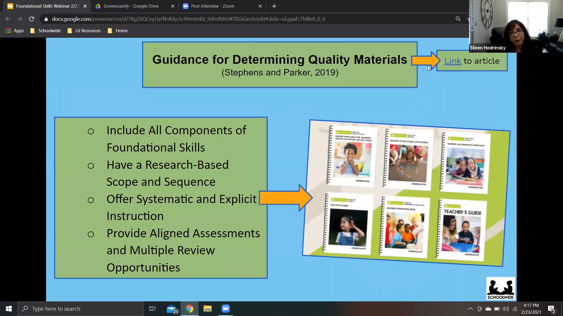 Foundational Skills Building Blocks Clip 1 on Vimeo