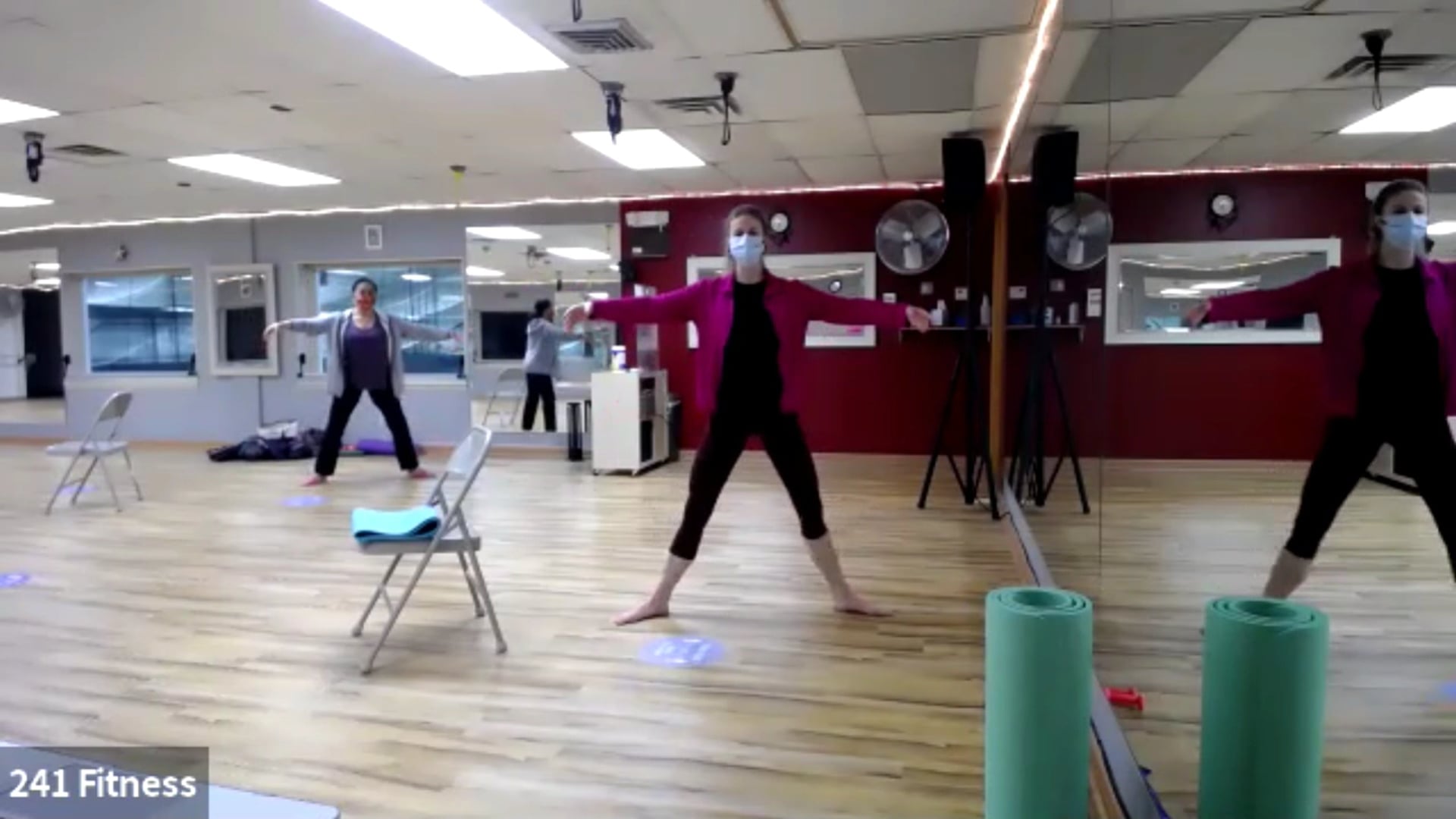 March / April 2021 - Lydia - chair, mat, light weights, towel