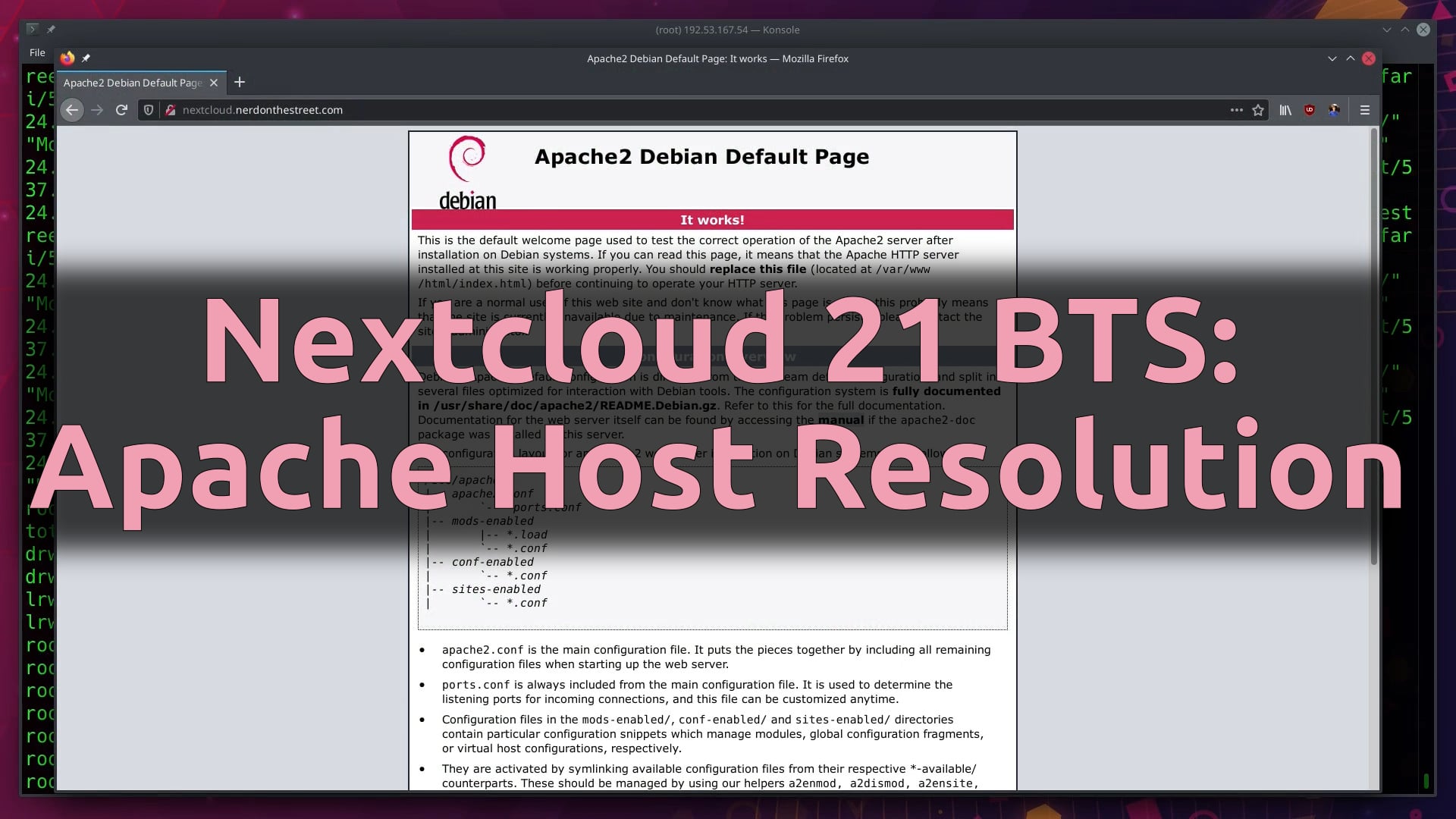 Nextcloud 21 BTS: Apache Host Resolution