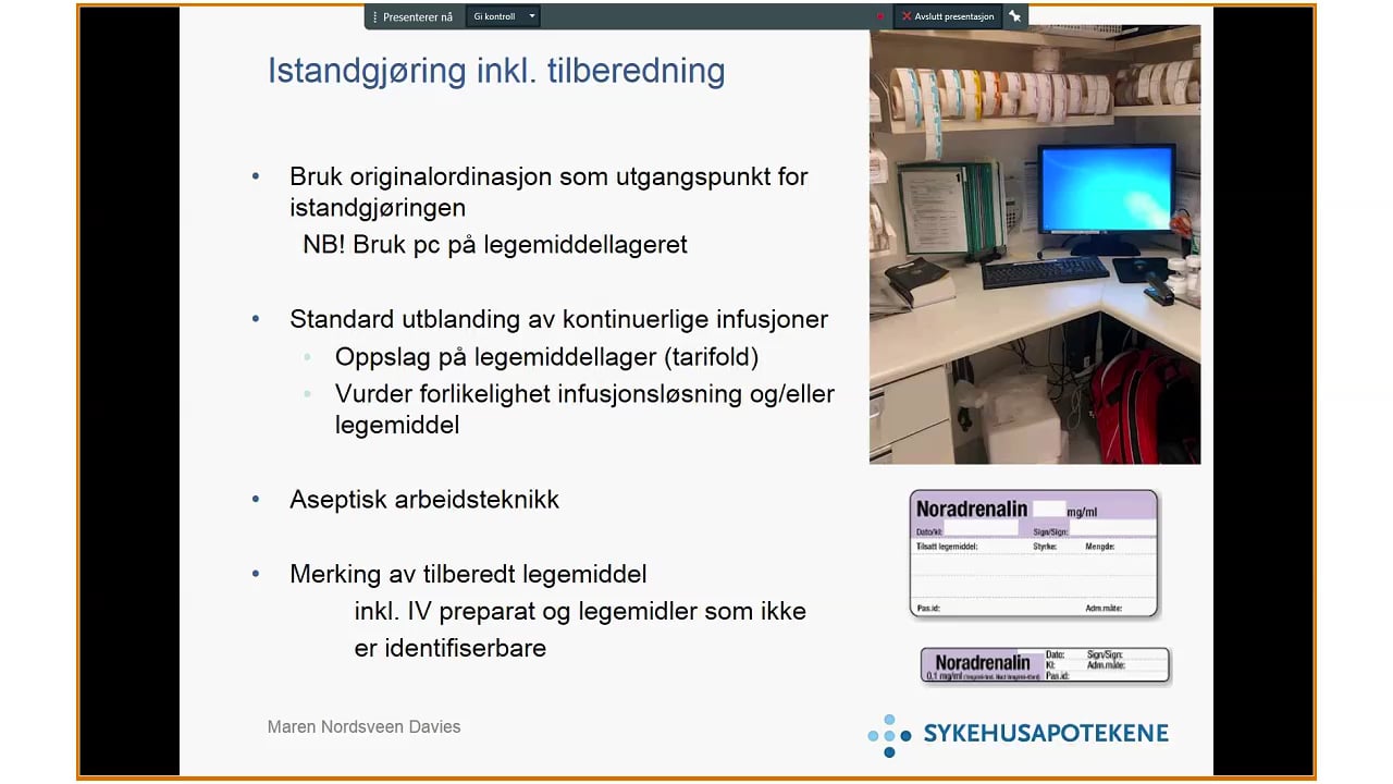 Legemiddelhåndtering Og Arbeidsrutine - 10 Desember 2020 103559 On Vimeo
