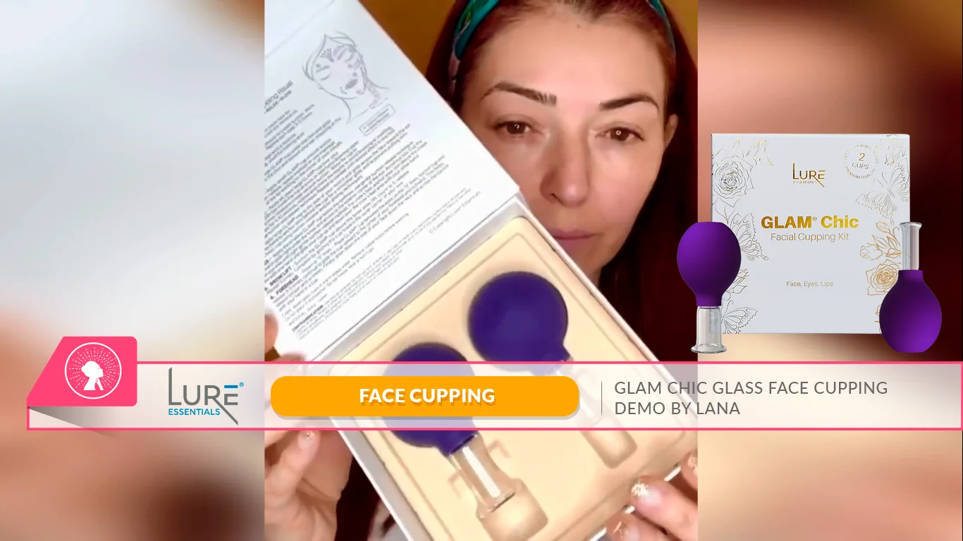 GLAM Facial Cupping Set, Face Eyes Lips - Lure Essentials