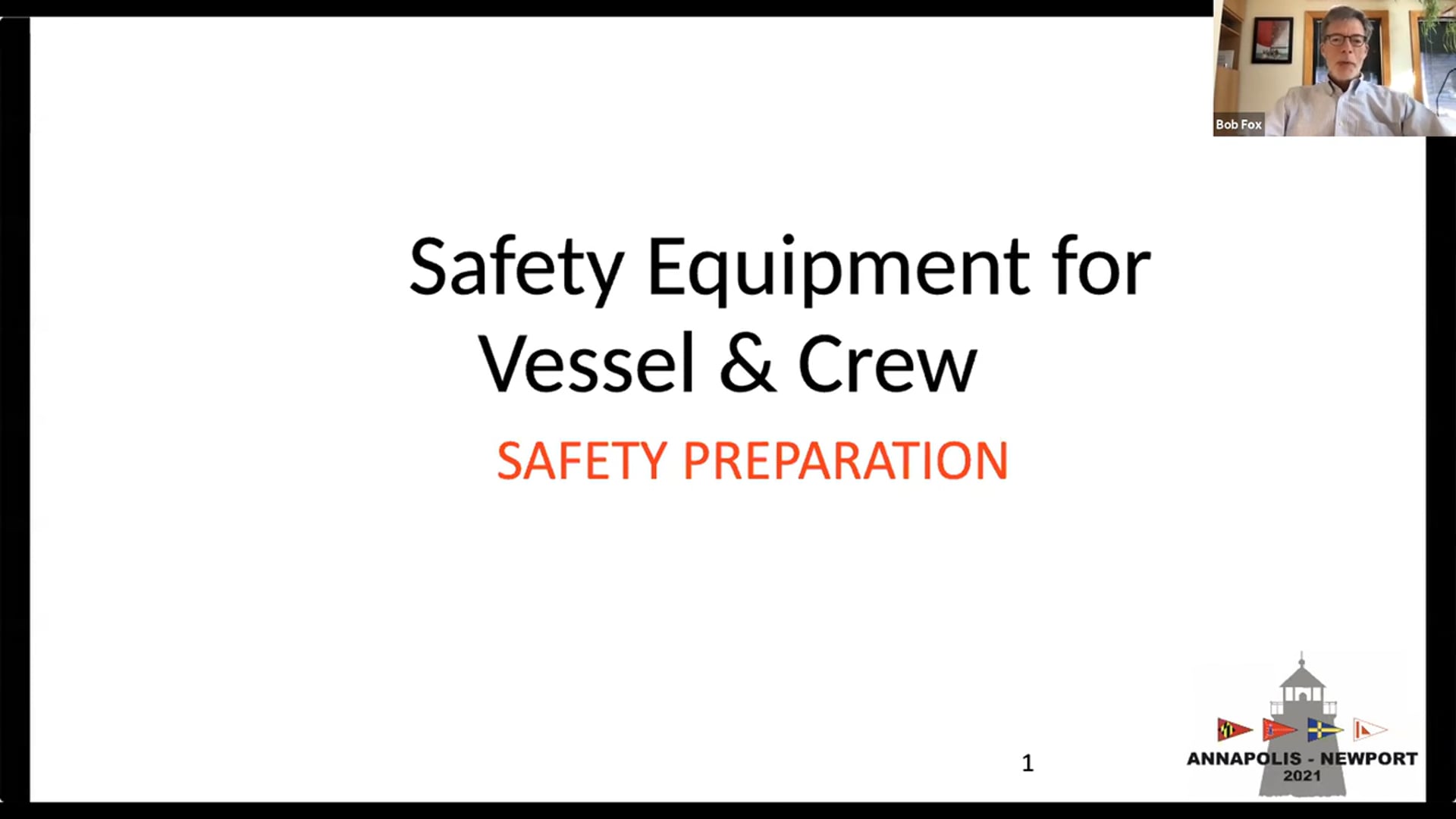 Safety Equipment for Vessel & Crew - 03/20/21