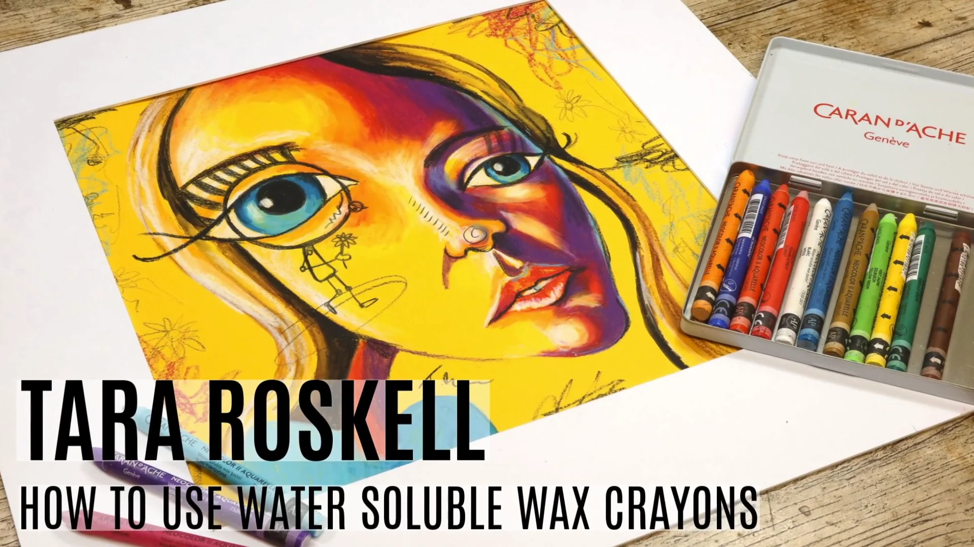 Drawing with Water Soluble Crayons