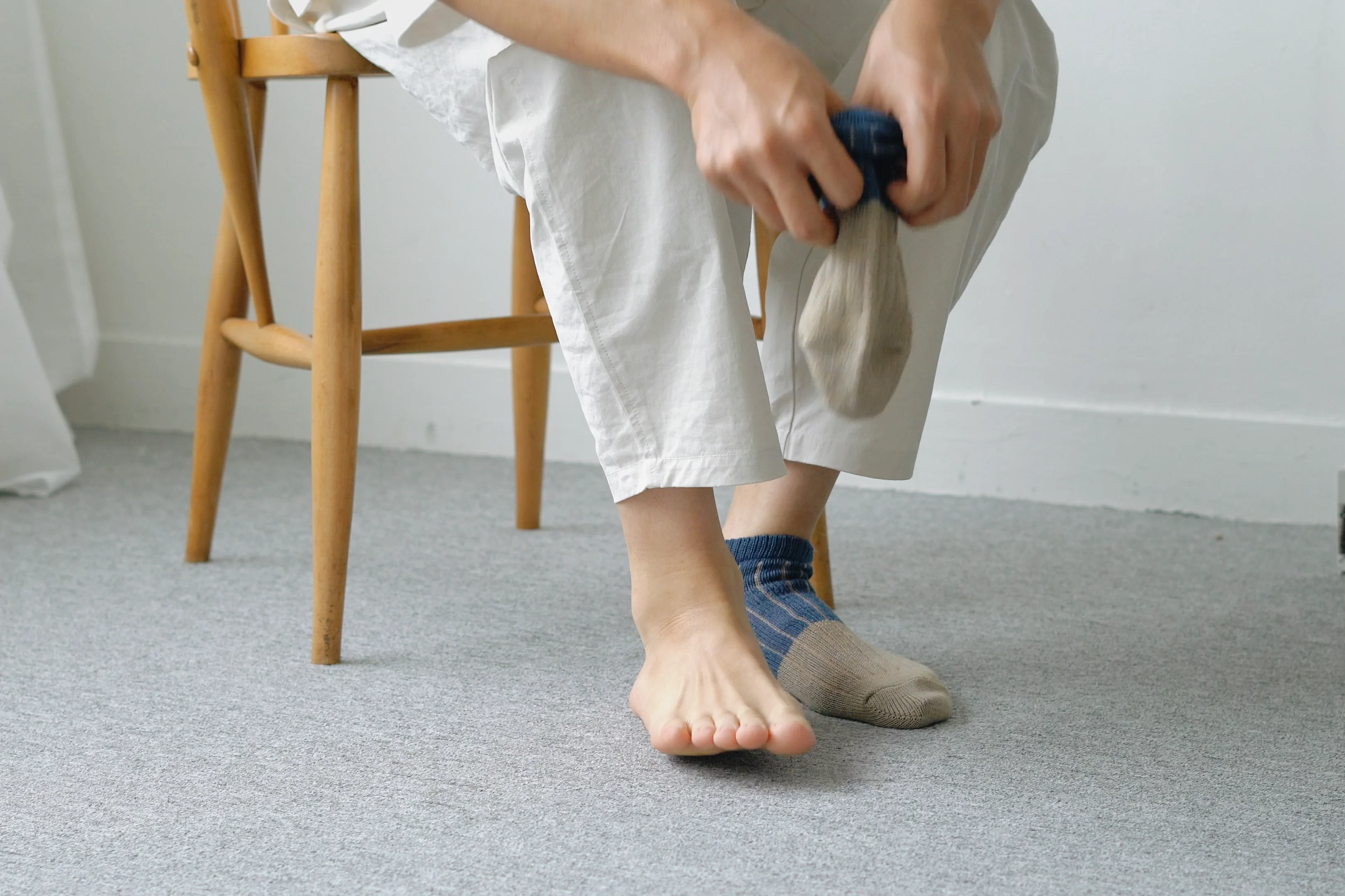 LINEN COTTON ANKLET M｜商品情報｜NISHIGUCHI KUTSUSHITA｜NISHIGUCHI