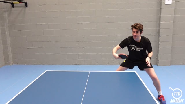 Releasing the energy forward on the backhand