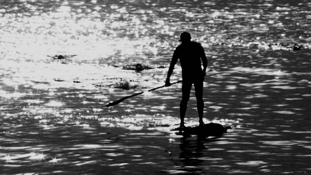 Silver Swimming Morning in Copacabana