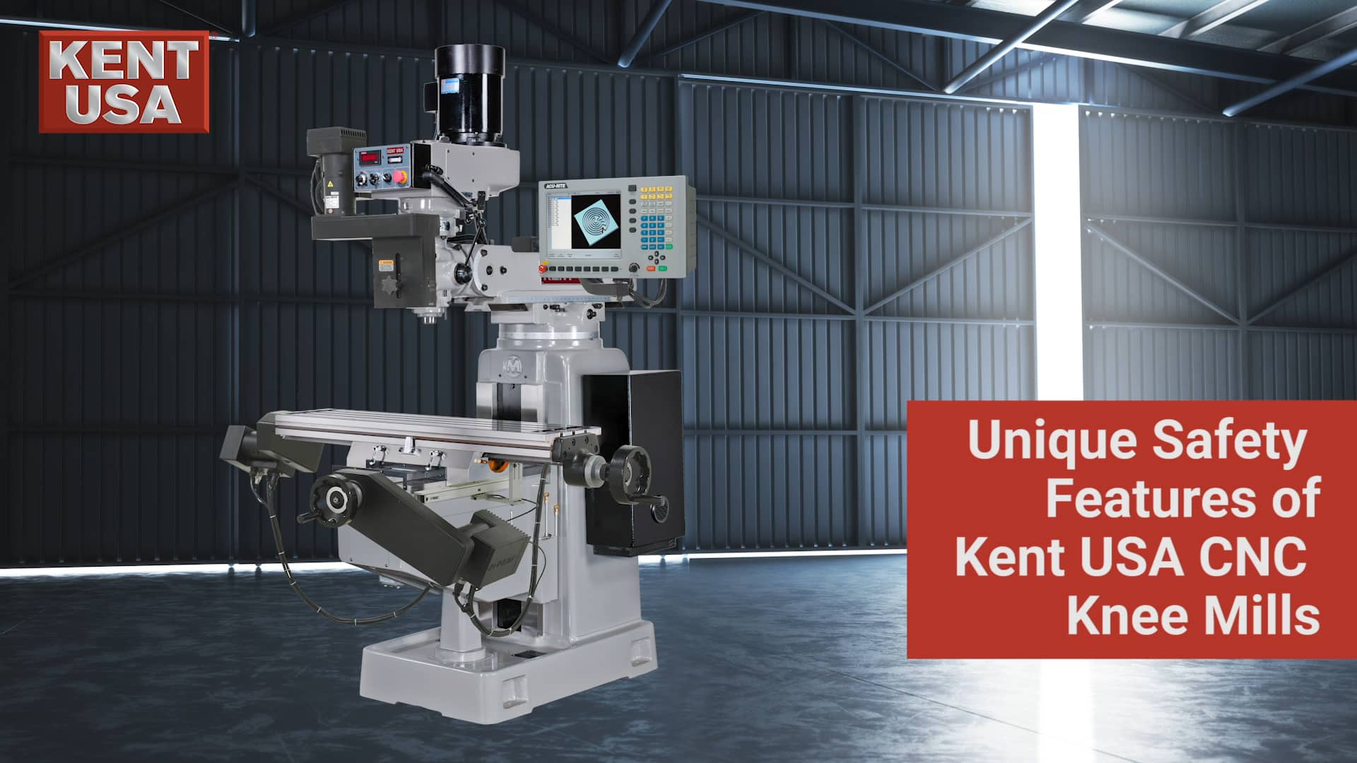 5 Unique Safety Features of KENT CNC Knee Mills with ACURITE MillPwr G2 ...