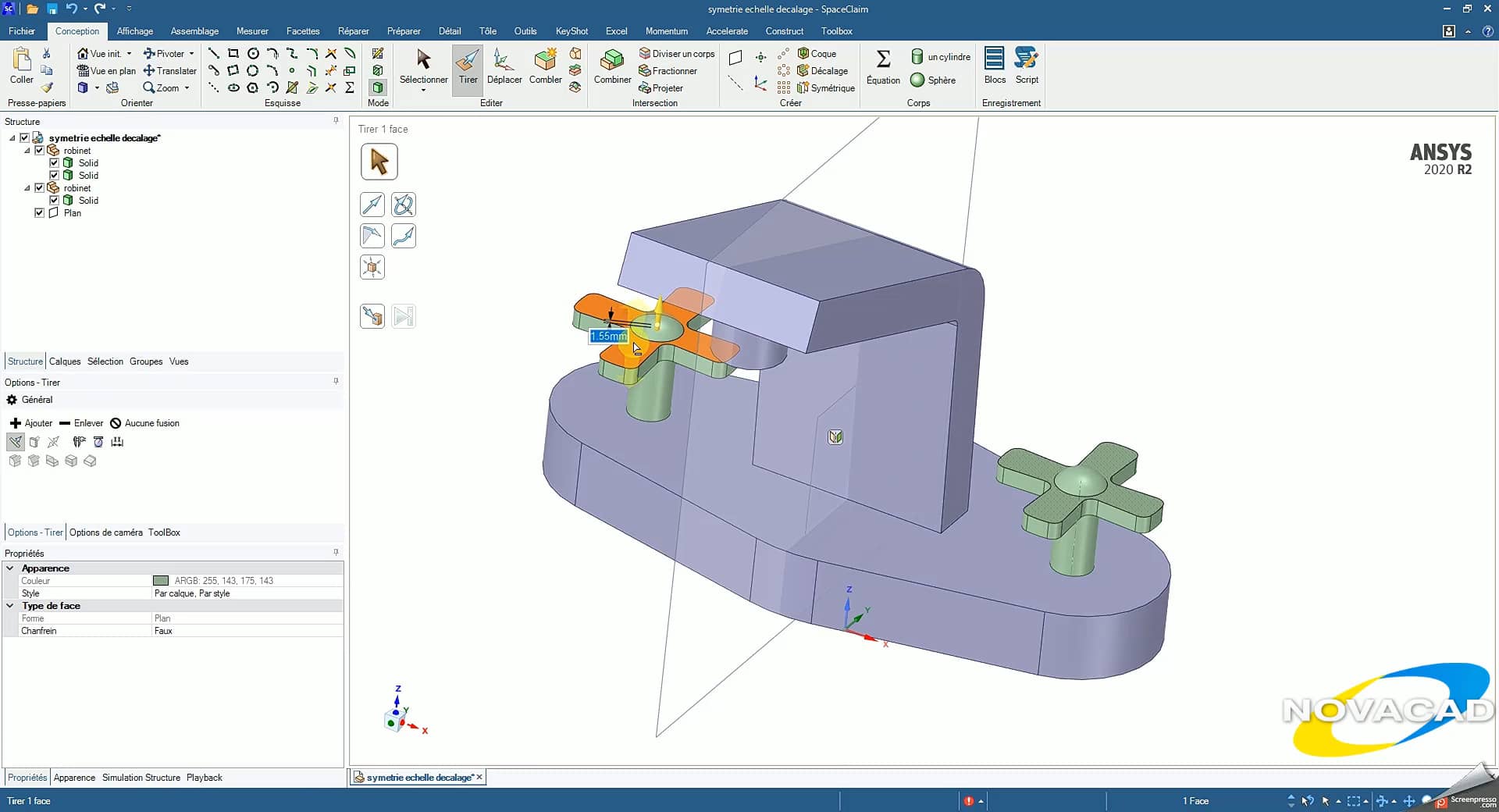 Tutoriel ANSYS SpaceClaim - Les outils de Modélisation - La notion de ...