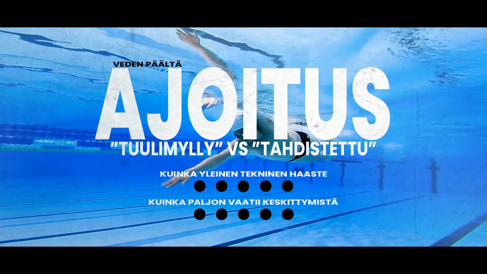 Ajoitus tuulimylly vs tahdistettu veden päältä