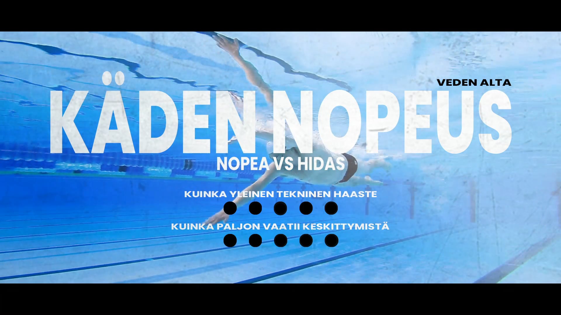 Käden nopeus: nopea vs hidas veden alta