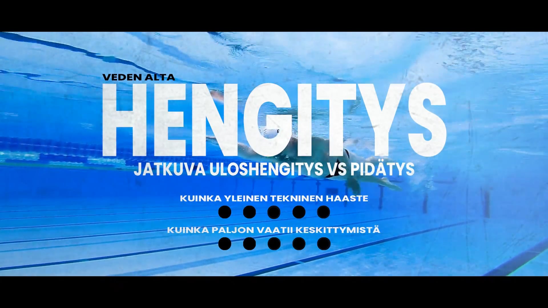 Hengitys jatkuva vs pidätys veden alta