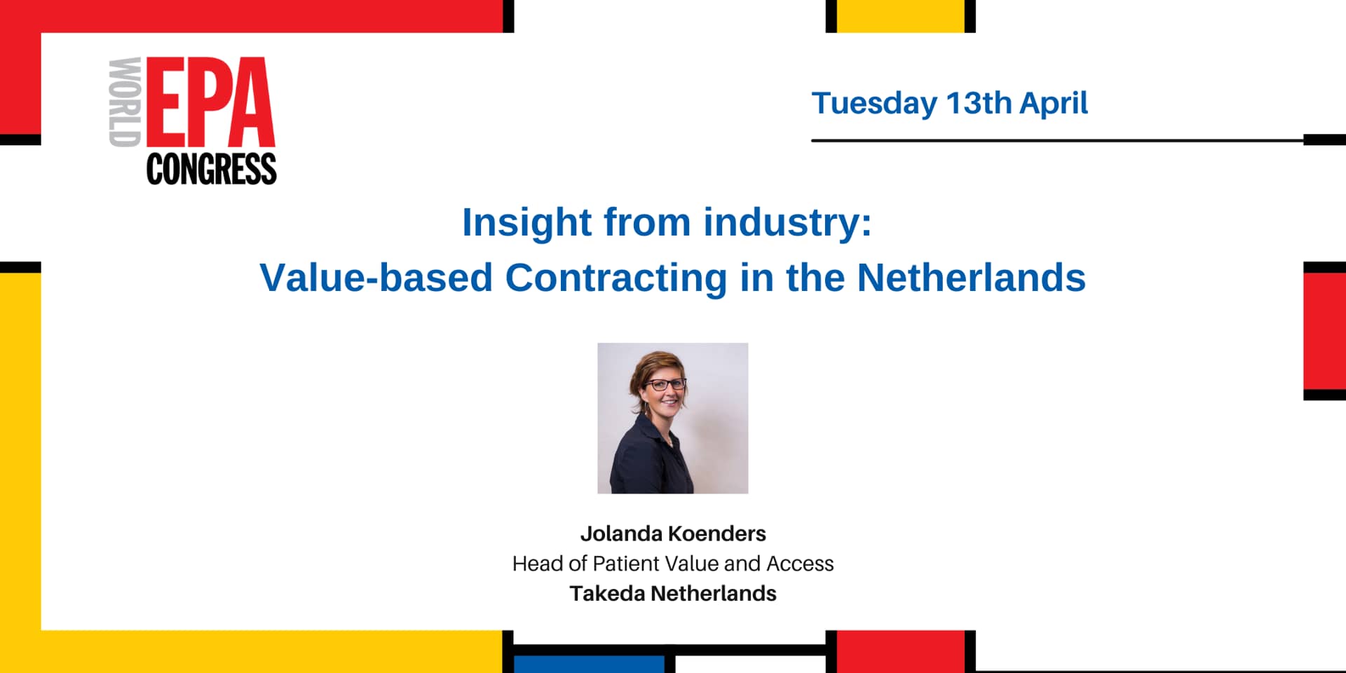 Epa21: Jolanda Koenders - Insight From Industry: Value-based 