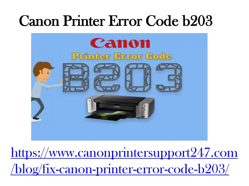 Canon Printer Error Code b203.mp4 on Vimeo