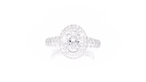 C. 2000 Vintage 2.50 ct. t.w. Certified Diamond Ring in Platinum