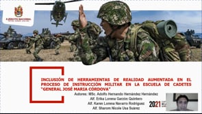 Inclusión de herramientas de realidad aumentada en el proceso de instrucción militar de la Escuela Militar de Cadetes "General José Maria Córdova".