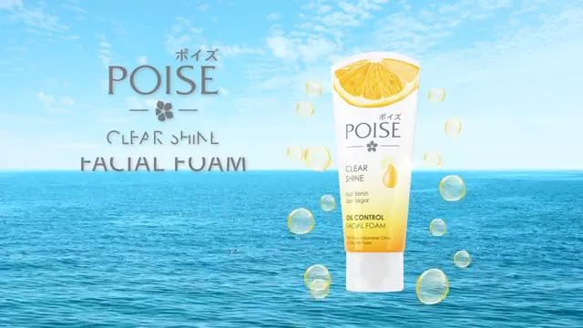 Poise deals facial foam