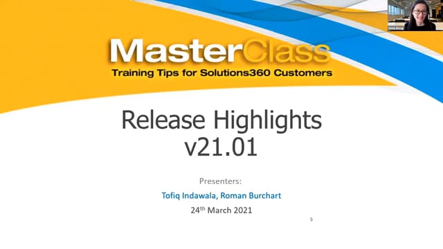 21.01 Webinar: Highlights