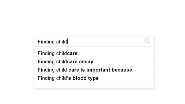 finding child care essay