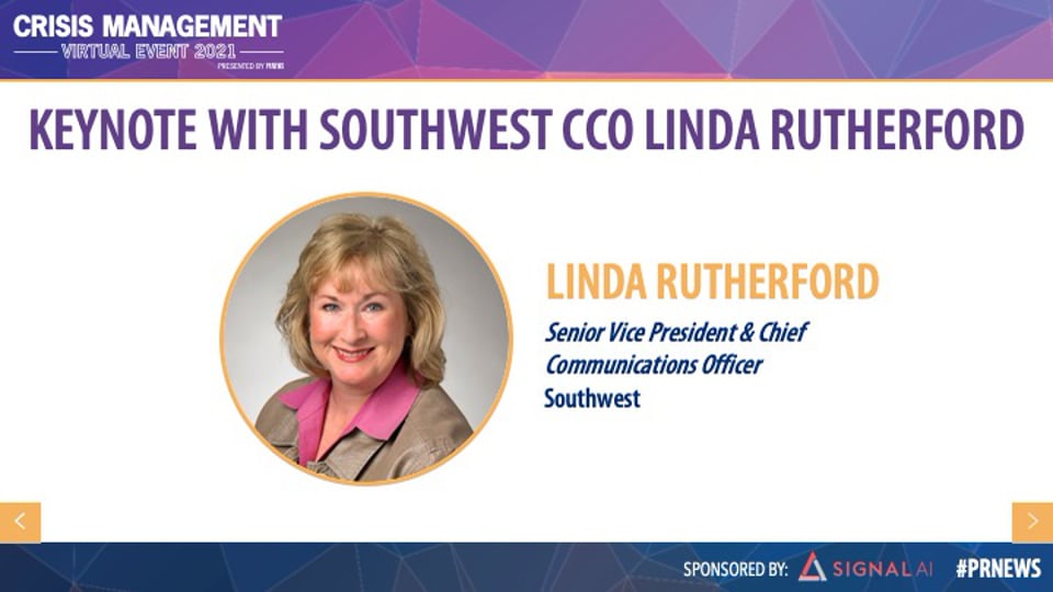 Keynote with Southwest CCO Linda Rutherford