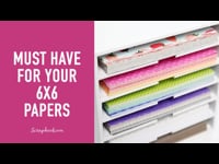 Scrapbook.com - Craft Room Basics - 6x6 Paper Storage - 6 Shelf