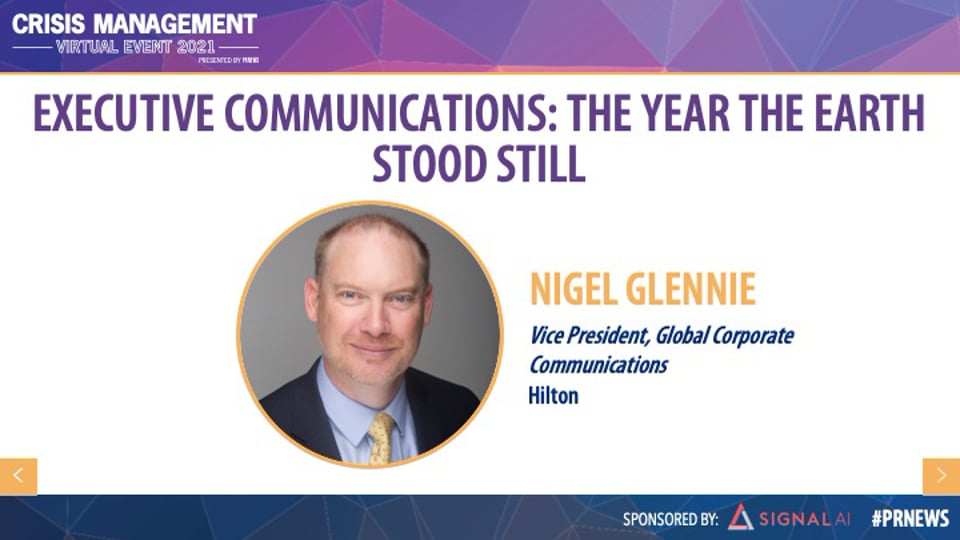 Executive Communications: The Year the Earth Stood Still