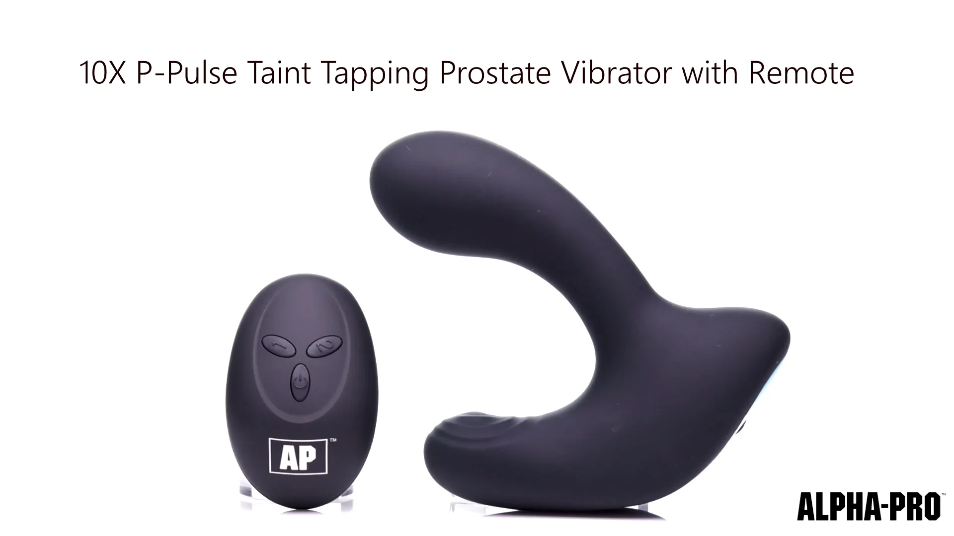 Alpha-Pro 10X P-Pulse Taint Tapping Silicone Prostate Stimulator with  Remote.mp4