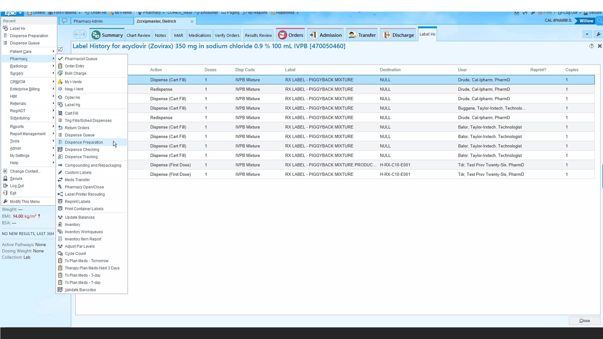 Dispense Prep on Vimeo