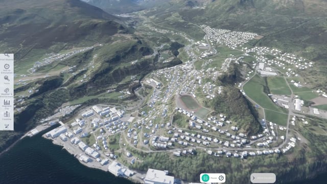 A visual model of the Twin Fjord area