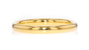 Italian Andiamo 8mm 14kt Yellow Gold Bangle Bracelet. 7.5