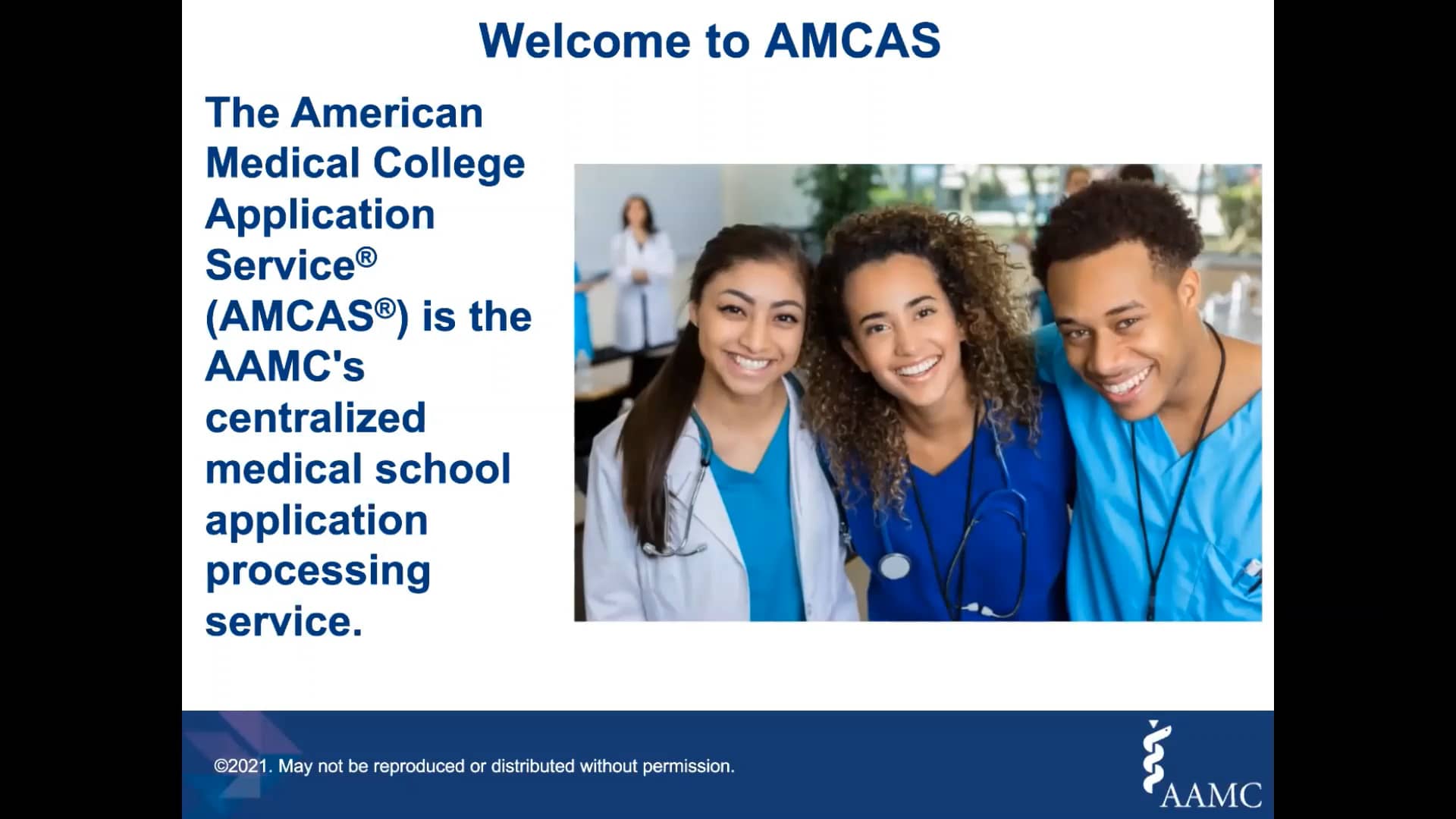 AMCAS Opening Cycle Webinar for Registrars on Vimeo