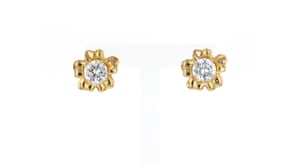 14kt Yellow Gold Flower Petal Earring Jackets