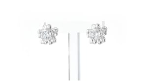 14kt White Gold Flower Petal Earring Jackets
