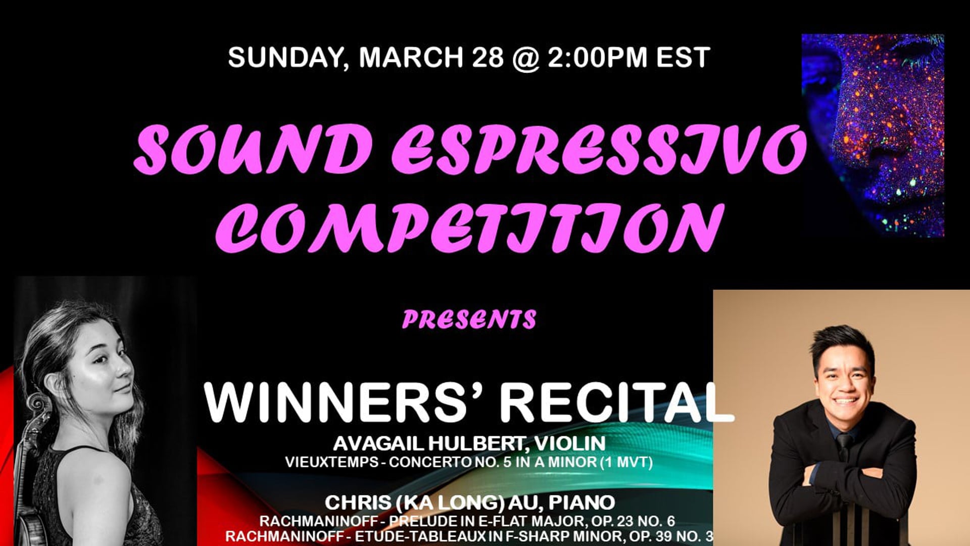 Sound Espressivo Competition presents the 1st Prize Winners of 2020 edition