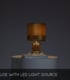 Video Extravaganza Frizzle Retro Table Lamp - Ø 18cm - 1xE14 - Yellow
