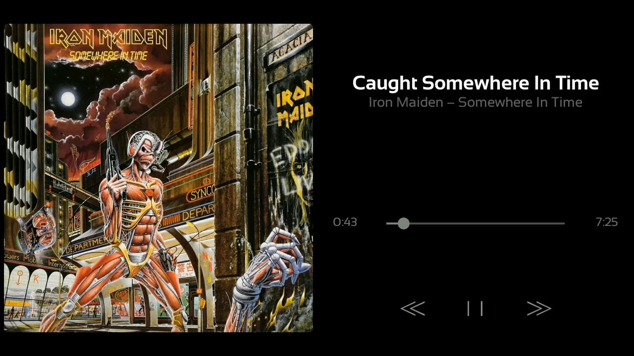 somewhere in time iron maiden album cover