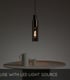 Video Orlando Modern Pendant Light - Ø 10cm - 1xE27 - Smoke Grey