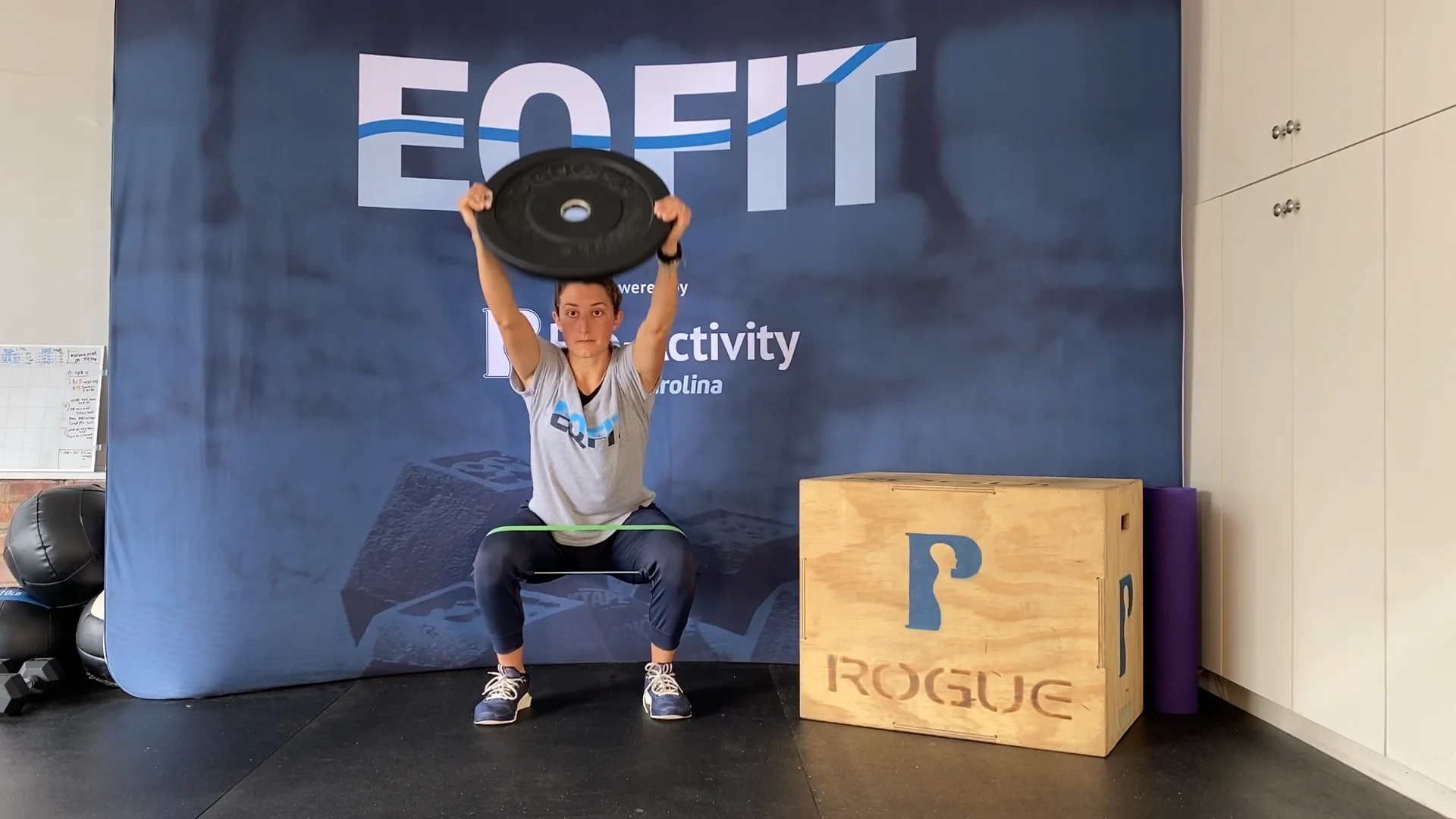 Plate overhead squat on Vimeo