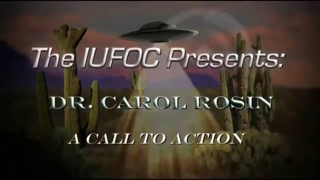 Dr. Carol Rosin ~ A Call To Action - 1/4 on Vimeo