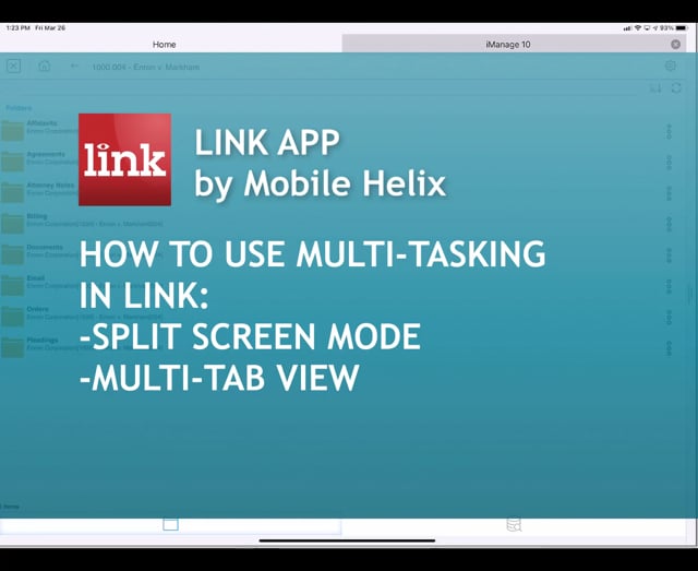 LINK App: How to Use Multi-tasking w/ Split Screen Mode & Multi-tab View 1:26