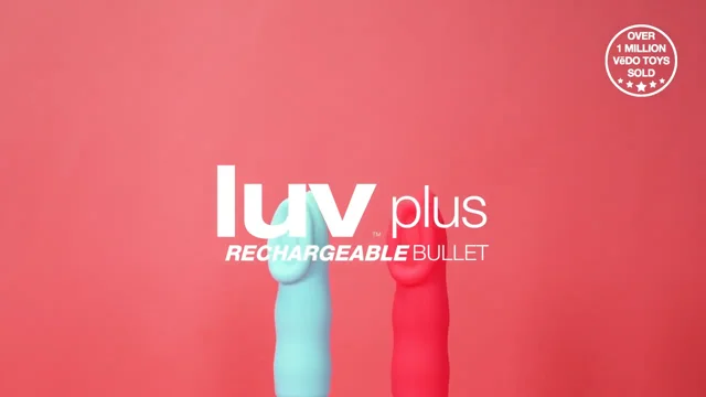 Luv Inc LV57 Rechargeable Lipstick Vibrator With 3 Interchangeable Textured  Silicone Heads