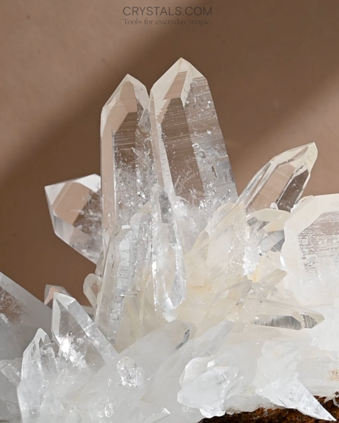 XXL Lemurian seed quartz crystal — rare collector specimen