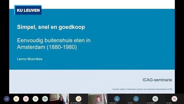 Besparing Gebruikelijk In de genade van ICAG-seminarie 'Simpel, snel en goedkoop. Eenvoudig buitenshuis eten in  Amsterdam (1880-1980)' - drs. Lenno Munnikes on Vimeo