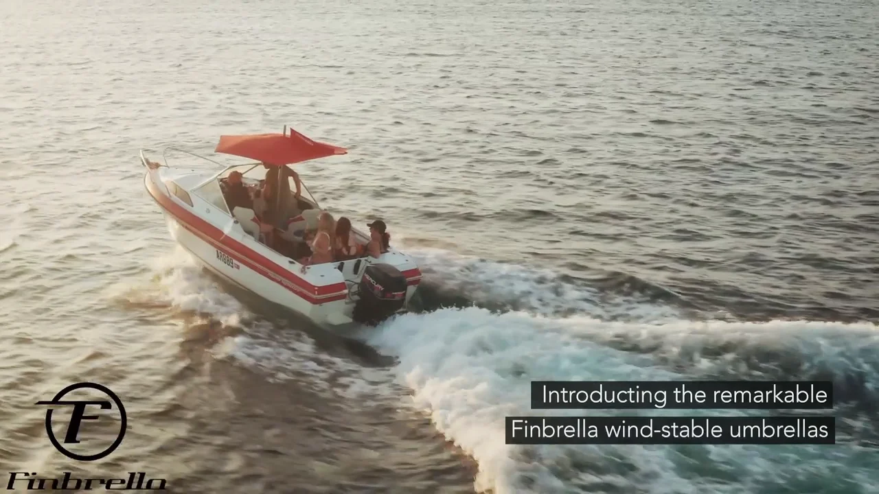 Finbrella Boat Umbrellas Boat Shade for Ribs & Runabouts in