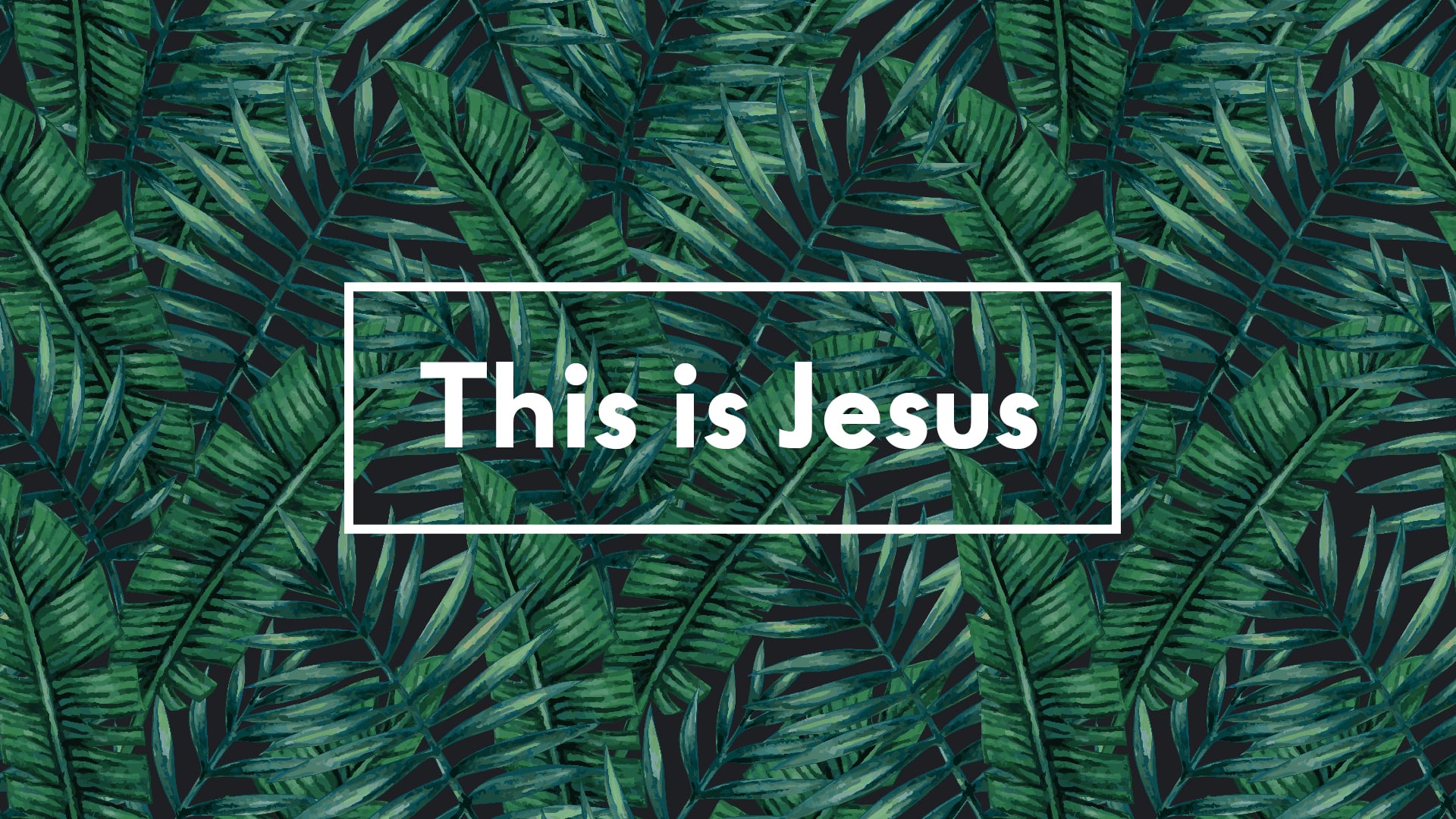 Palm Sunday 2021: This is Jesus