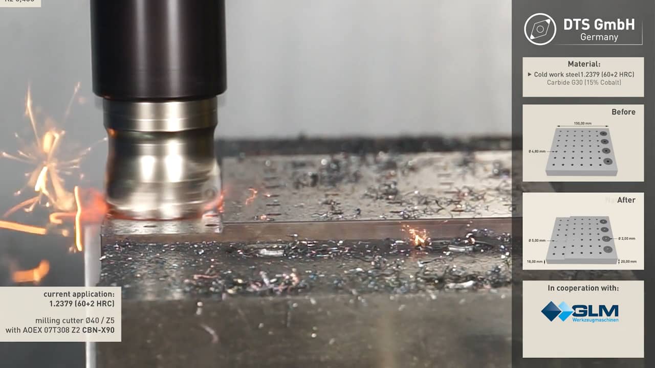 Hardened steel & carbide Milling and spindeling on Vimeo