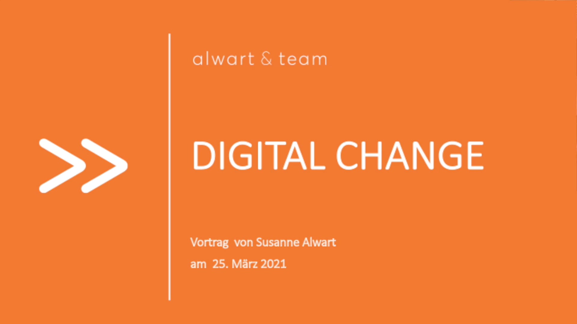 Digital Change | Vortrag von Susanne Alwart