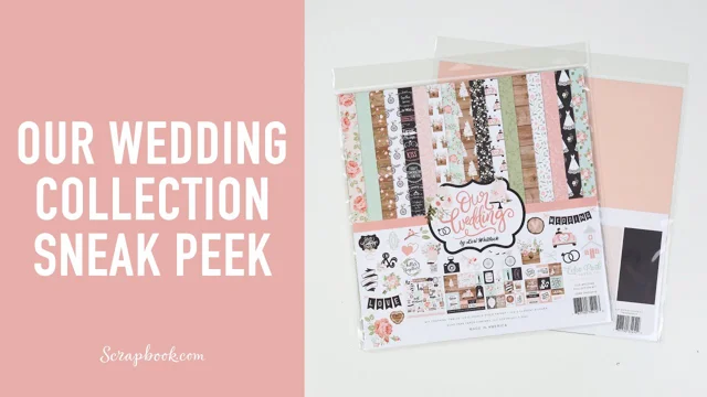 Echo Park - Our Wedding Collection - 12 x 12 Double Sided Paper - Multi  Journaling Cards
