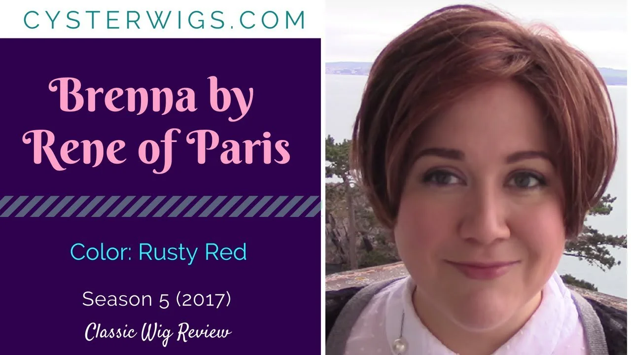 CysterWigs Wig Review Brenna by Rene of Paris Color Rusty Red S5E446 2017